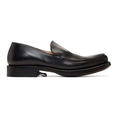 Cherevichkiotvichki Black Pointy Moccasin Loafers