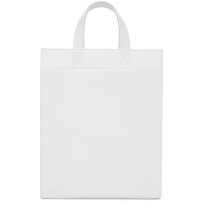 A_plan_application White Box Tote Bag In Opt White