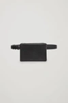 Cos Detachable Leather Belt Bag In Black