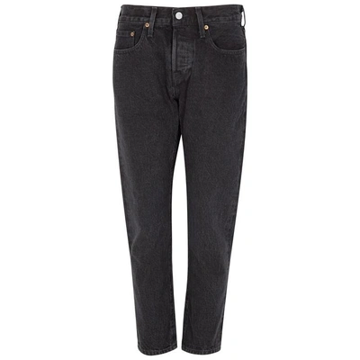 Levi's 501 Black Cropped Tapered Jeans