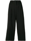 Marni High-rise Cropped Wide-leg Jeans In Black