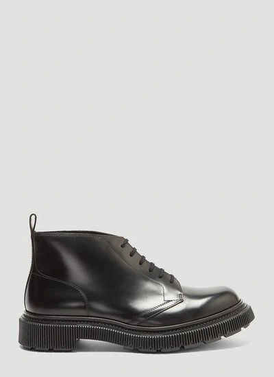 Adieu Classic Lace-up Boots In Black