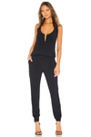 Monrow Crepe Jumpsuit In Neptune