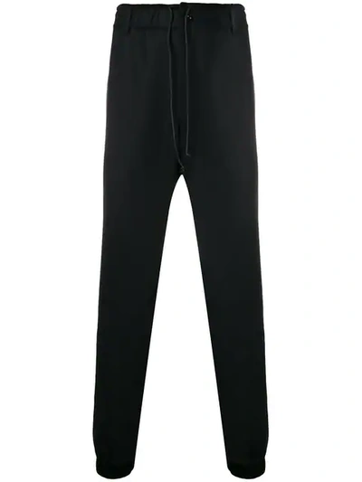 Sacai Drawstring Track Trousers In Blue
