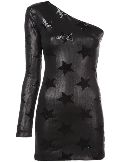 Rta Edie Sequin Star Dress In Black Star