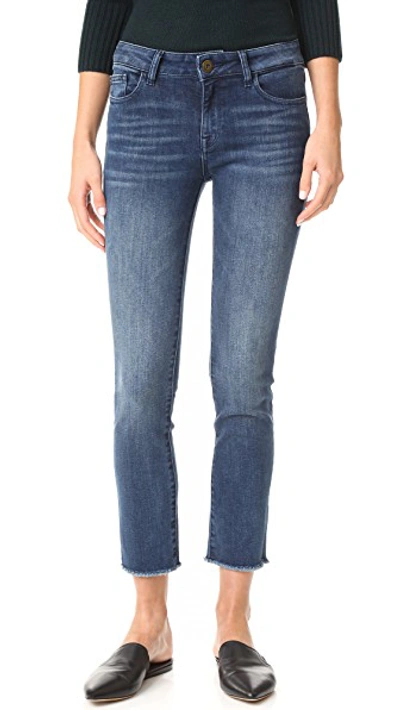 Dl1961 1961 Mara Instasculpt Straight Cropped Jeans In Alias