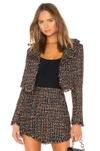 Lovers & Friends Paola Cropped Jacket In Nightlife