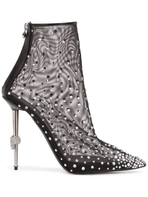 philipp plein crystal boots