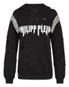 Philipp Plein Hoodie Sweatshirt Rock Pp In Black