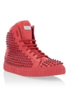 Philipp Plein Hi-top Sneakers Studs In Red