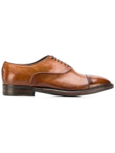 Alberto Fasciani Lace-up Low Heel Shoes - Brown