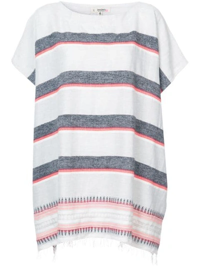 Lemlem Striped Oversized T-shirt In Grey