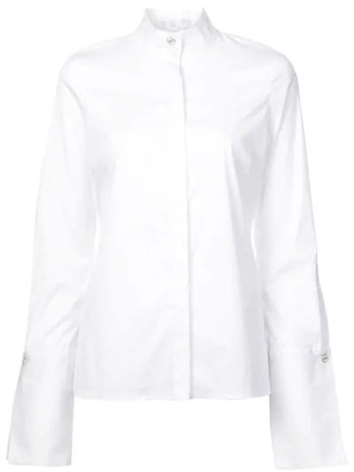 Caroline Constas High Neck Shirt In White