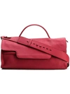 Zanellato Rectangular Tote Bag In Red