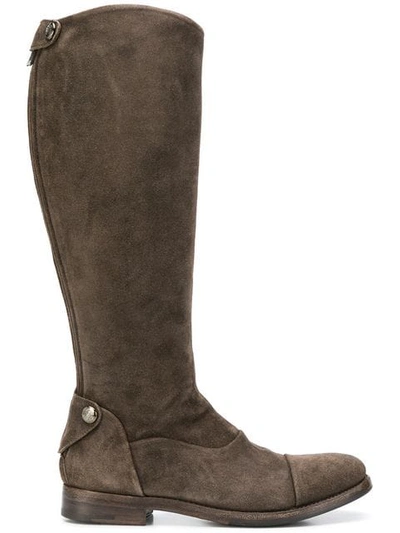 Alberto Fasciani Western Style Boots In Brown