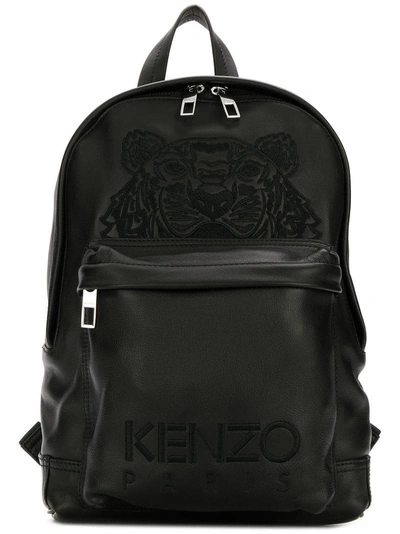 Kenzo Tiger Embroidered Backpack - Black