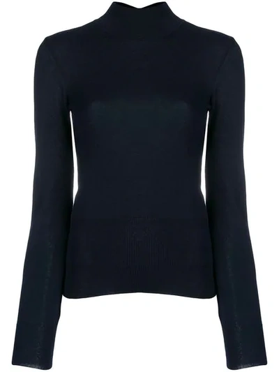 Jacquemus Cut-out Back Detail Sweater - Blue