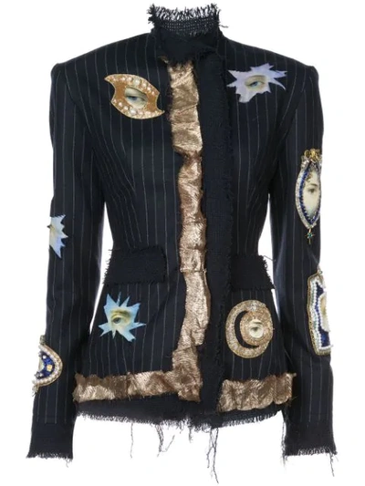 Dilara Findikoglu All Seeing Eye Jacket In Blue