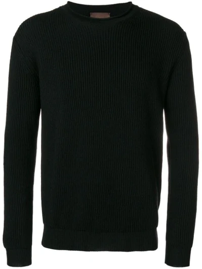 Altea Ribbed Knit Sweater - Black