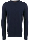 Altea Round Neck Sweater In Blue