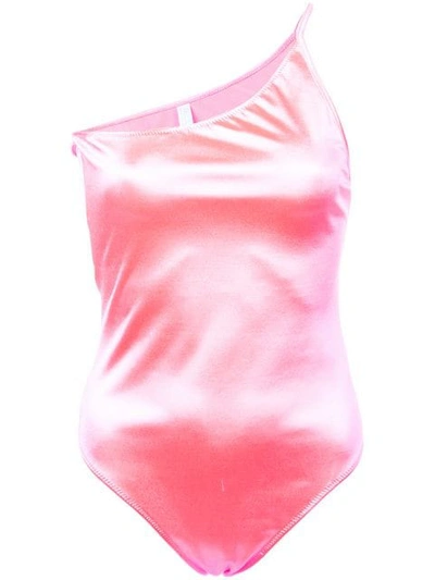 Fantabody Pina Metallic Bodysuit In Pink