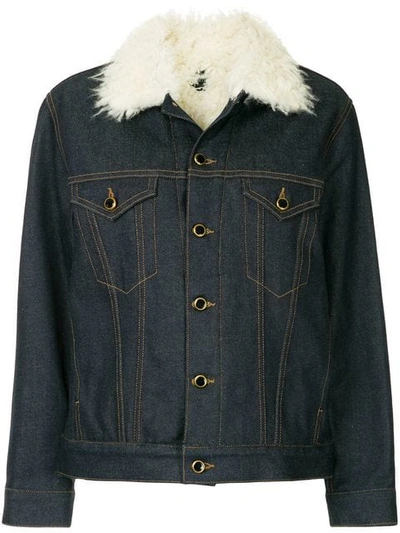 Khaite Sherpa Cate Jacket In Blue