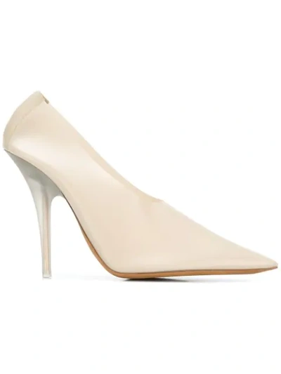 Yeezy Pointed Toe Pumps In Beige