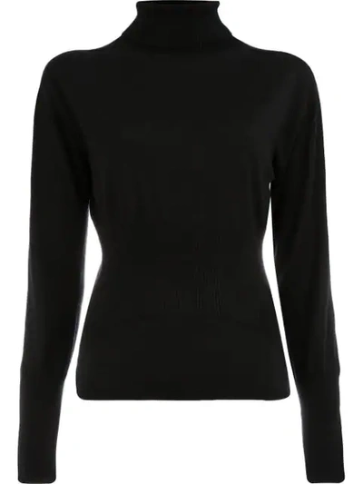 Lamberto Losani Rolled Neck Sweater - Black