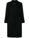 Max Mara 's  Single-breasted Fitted Coat - Black