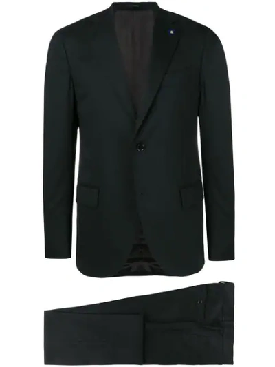 Lardini Buttoned Suit Jacket In Black