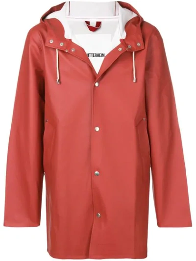 Stutterheim Stockholm Rain Coat - Red