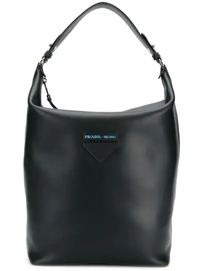 Prada Top Handle Tote Bag - Black