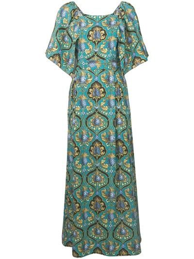 La Doublej Geometric Print Dress In Ananas