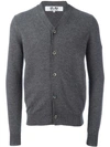 Comme Des Garçons Play V-neck Cardigan In Grey