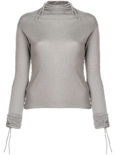 Andrea Ya'aqov Turtleneck T-shirt - Grey