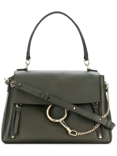 Chloé Faye Shoulder Bag In Green