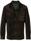 Ajmone Double Pocket Shirt Jacket - Brown