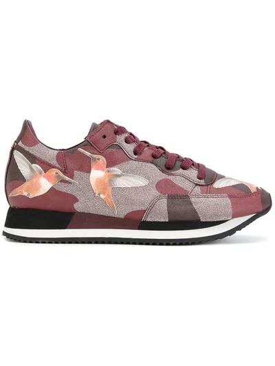 Philippe Model Sneakers Mit Camouflage-print In Red