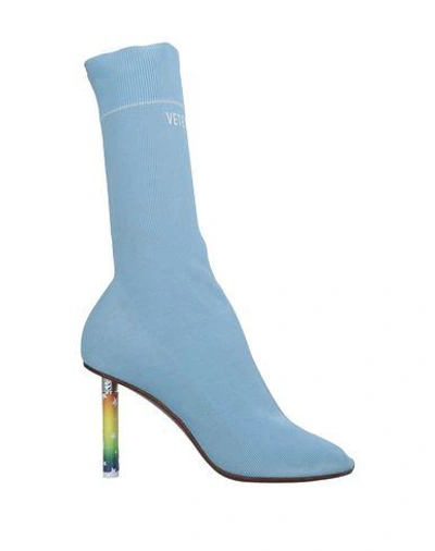 Vetements Ankle Boots In Azure