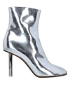 Vetements Ankle Boot In Silver