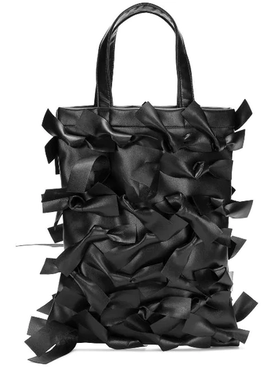 Comme Des Garcons Girl Bow Shopping Tote In 1 Black