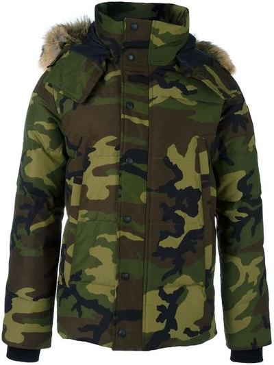 Canada Goose Camouflage Print Padded Jacket - Green