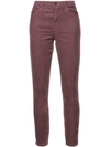 J Brand Skinny Fit Corduroy Trousers - Pink