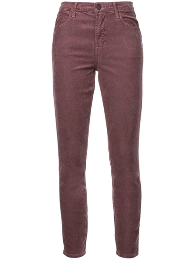 J Brand Skinny Fit Corduroy Trousers - Pink