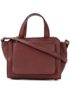Valextra Top Handle Satchel Bag In Red