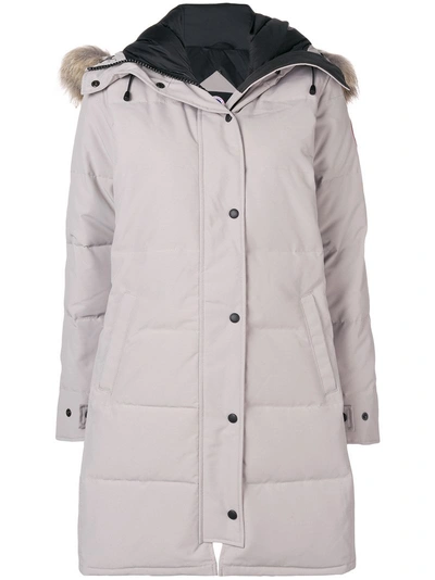 Canada Goose Fur Trim Coat - Neutrals In Neutrals