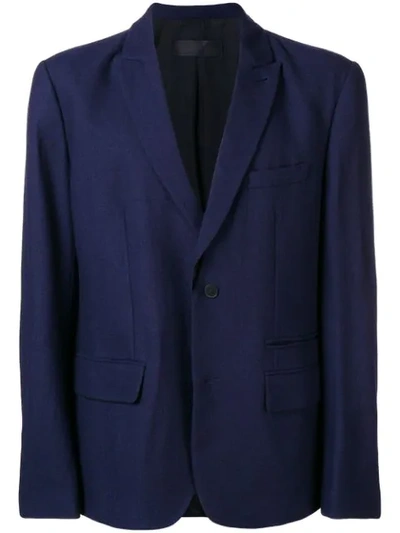 Haider Ackermann Classic Fitted Blazer In Blue