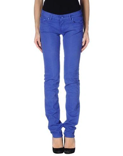 Entre Amis Casual Pants In Blue