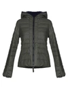 Duvetica Down Jacket In Military Green
