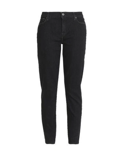 7 For All Mankind Denim Pants In Black